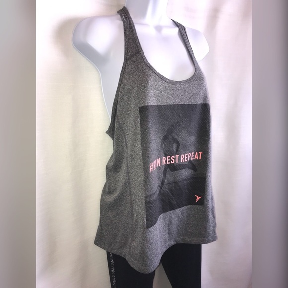 Old Navy dark gray running/athletic tank top. - Picture 2 of 3